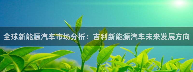 腾耀娱乐众320059：全球新能源汽车市
