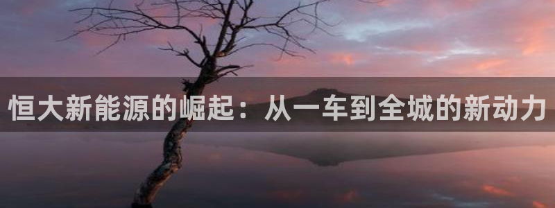 云南众腾娱乐:恒大新能源的崛起:从一车到全城的新动力