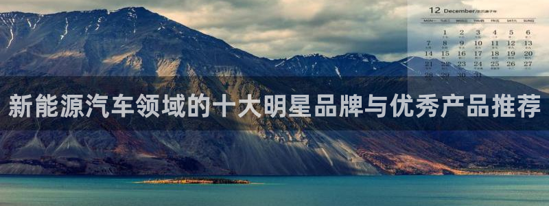 腾众娱乐:新能源汽车领域的十大明星品牌与优秀产品推荐